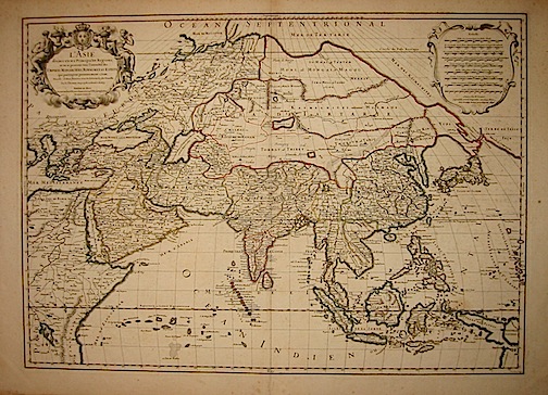 Sanson Nicolas (1600-1667) L'Asie divisée en ses principales regions... s.d. (1695) Parigi 